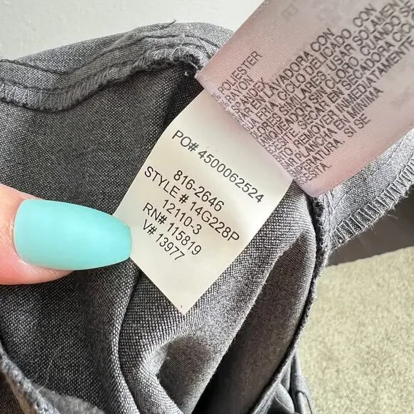 NEW Wortington Heather Gray Mid Rise Trouser Pant Women's 6 Modern Fit Stretch - Picture 9 of 9